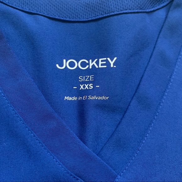 NWT Jockey Galaxy Blue Modern VNeck Scrub Top 2329 - Picture 3 of 5